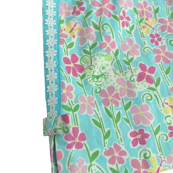 Lilly Pulitzer Kimilyn Skort Wave Blue Floral Tiger, Size 8 NWT - Picture 4 of 7
